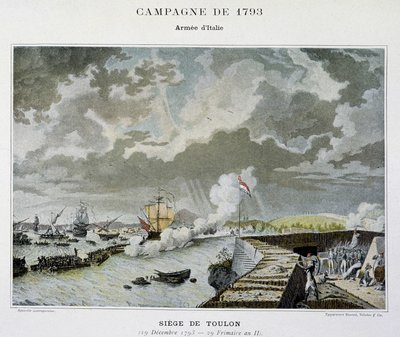 Naval Battle: Siege of Toulon in 1793 - in 