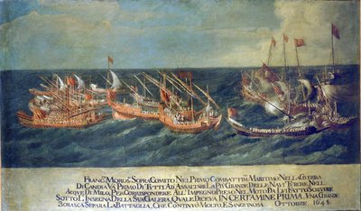 Naval Battle of Milo during the War of Candia by Unknown artist