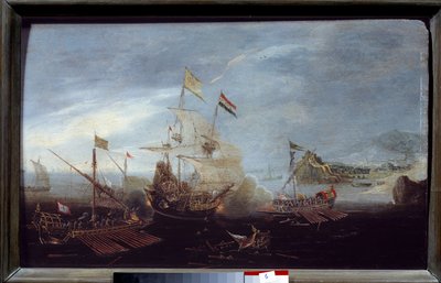 Naval Battle by Unknown artist