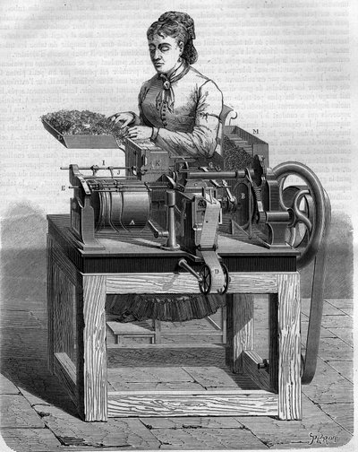 New cigarette-making machine at the Quai d