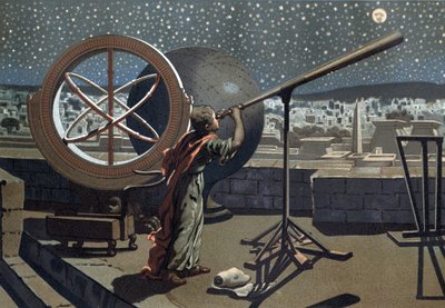 Portrait of Hipparchus at the Alexandria Observatory, Greek astronomer (2nd century BC) by Unknown artist