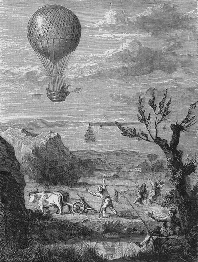 Nicolas Blanchard and Dr. Jefferies departed from the coast of Dover on January 7. by Unknown artist
