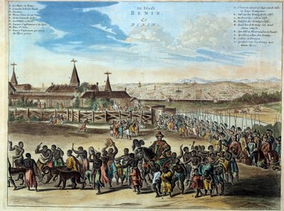 Solemn exit of King Houegbadja in Obamey, 1680 by Unknown artist