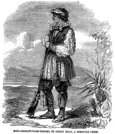 Noo-Shimatt-Tash-Tanaki, or grisly bear, a Seminole Chief by Unknown artist