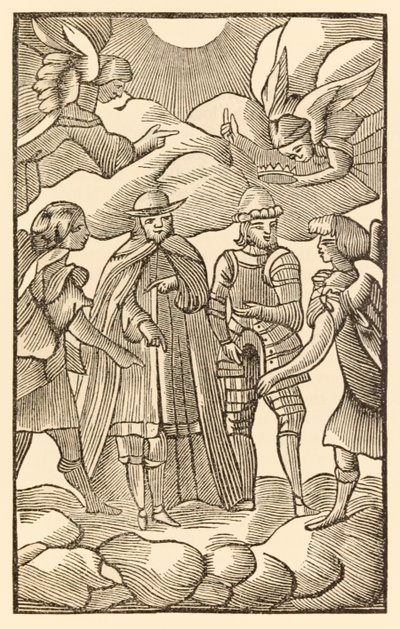 Now, Now Look How the Holy Pilgrims Ride, Clouds are Their Chariots, Angels are Their Guide from The Pilgrims Progress From This World, To That Which Is To Come by John Bunyan (1628-1688) by Unknown