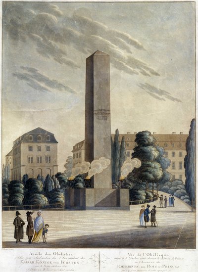 Obelisk in Front of the Castle of Weimar by Unknown artist