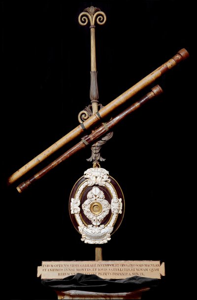 Objective Lens and Astronomical Bezel of Galileo Galilei (1610). Museo di Storia della Scienza, Florence by Unknown artist