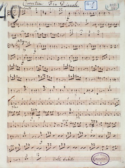 Opening of the Opera Comic Fra Diavolo, or The Hotelery of Terracine by Unknown artist