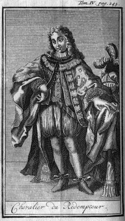 Orders of Chivalry. Knight of the Redeemer or the precious blood of Jesus in the Duchy of Mantua in the 17th century. In 