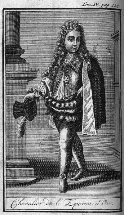 Orders of Knight. Knight of the Golden Spur in Rome in the 16th century. In “History of military orders or knights, of the secure and routine militias of both sexes, which have been established up to the present. Edition taken from Abbe G by Unknown artist