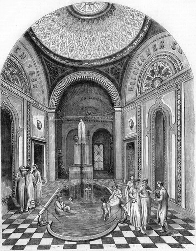 Oriental baths in Bude, Hungary: the Rose room by Unknown artist