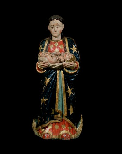 Our Lady of Forgiveness (polychrome wood sculpture) by Unknown artist