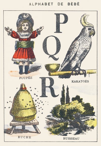 P Q R: doll, persimmon, hive, stream by Unknown artist
