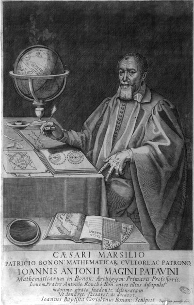 Giovanni Luciano Magini, Mathematician and Astronomer, in His Office with Astronomical Devices by Unknown artist
