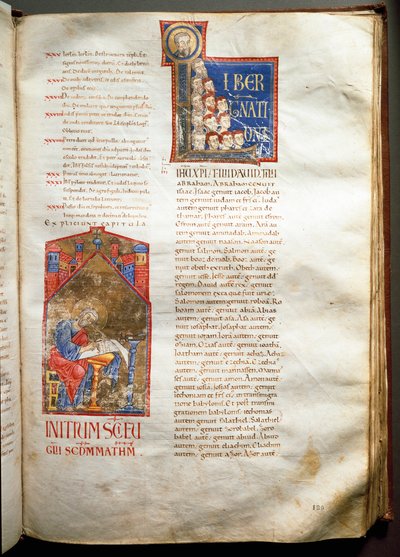 Page of an illuminated bible (Ms.721-Foglio 190r) by Unknown artist