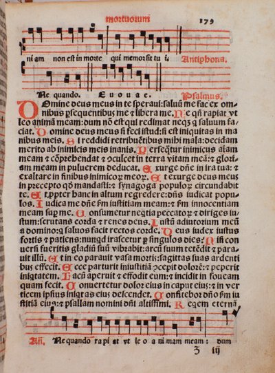 Page of the liturgy book 