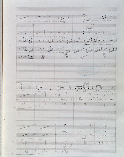 Page of the Sheet Music for Waverley Opus 1, Overture by Unknown artist