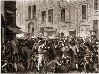 Paris IV arrondissement - La rue Quincampoix en 1720 a l