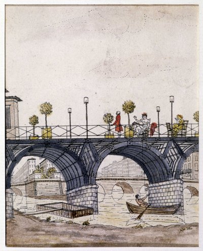 Paris: The Bridge of Arts, in the 19th Century by Unknown artist