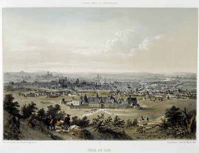Paris in 1620, General View from the Butte Chaumont by Unknown artist