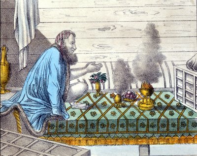 Parsis in worship of fire by Unknown artist
