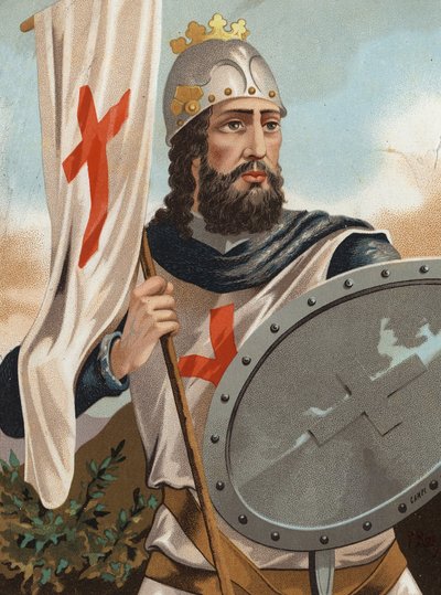 Pelagius of Asturias - Pelayo the Conqueror - Portrait of Pelayo King of Asturias and Head of the Visigoths (? , 718 in Cangas, 737). after 