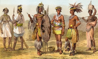 People of Ethiopian Race in the Late 19th Century, published in 1903 by Unknown artist