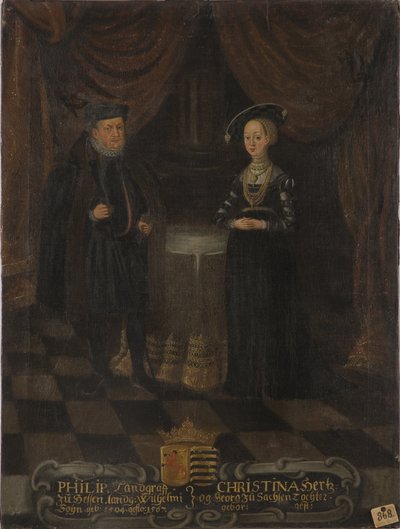 Philip I, Landgrave of Hesse (1504-1567) and Christine of Saxony (1505-1549), Landgravine of Hesse by Unknown artist