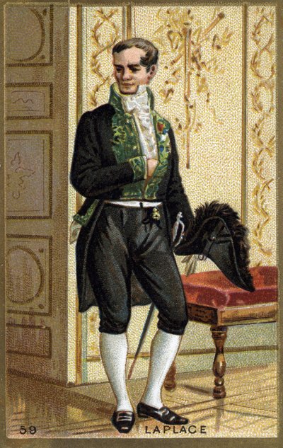 Pierre Simon de Laplace, French Mathematician and Astronomer. Chromolithography of the 19th Century by Unknown artist