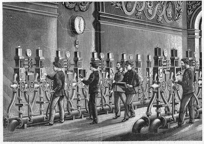 Pneumatic Post Office, Place de la Bourse in Paris in 1888 by Unknown artist
