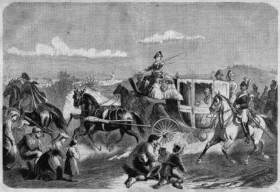 Pope Pius IX and his crew in the Roman countryside. In 
