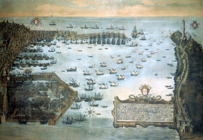 Port of Genoa in 1597 by Unknown artist