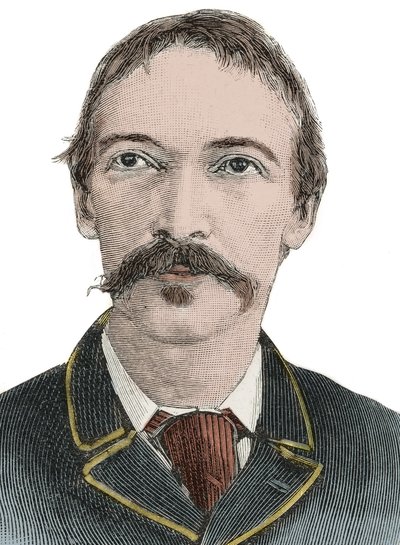 Portrait Robert Louis Stevenson (1850-1894) - British writer by Unknown artist