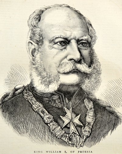 Portrait Wilhelm I of Germany/Prussia 1870 by Unknown artist