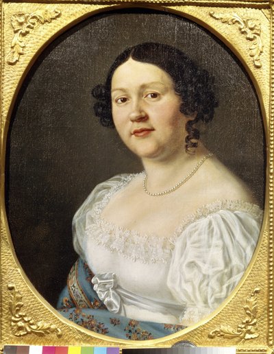 Portrait of the Opera Singer Sophia Vasilyevna Samoylova (1860-1936) by Unknown artist