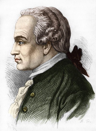 Portrait of Immanuel Kant, German philosopher by Unknown artist