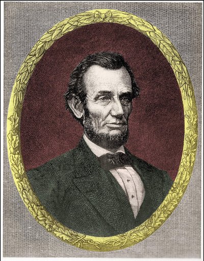 Portrait of Abraham Lincoln (1809 - 1865) 16th President of the United States (1861 - 1865) by Unknown artist