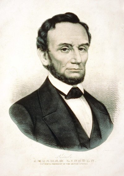Portrait of Abraham Lincoln. American statesman (1809 to 1865) by Unknown artist