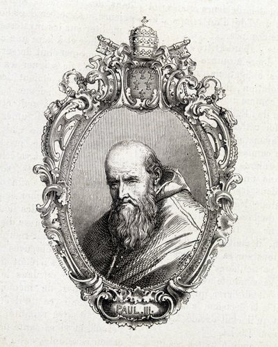Portrait of Alessandro Farnese, Paul III (1468 - 1549) pope from 1534 to 1549 by Unknown artist