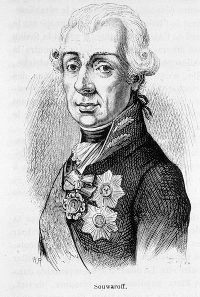 Portrait of Alexander Suvorov (1729-1800), Russian Marshal by Unknown artist
