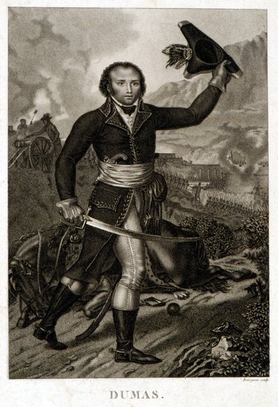 Portrait of Alexandre Davy Dumas (1762-1806), father of Alexandre Dumas by Unknown artist