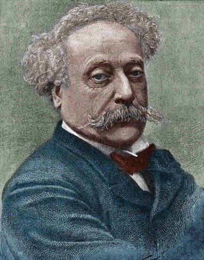 Portrait of Alexandre Dumas Jr., French writer by Unknown artist