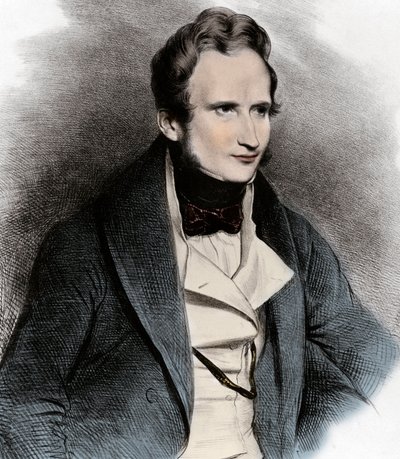 Portrait of Alfred de Vigny - Portrait of the Poet Alfred de Vigny (1797-1863). by Unknown artist