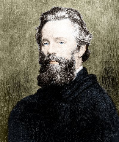 Portrait of Herman Melville, American poet and novelist by Unknown artist