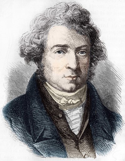 Portrait of André Marie Ampère (1775-1836), French physicist by Unknown artist