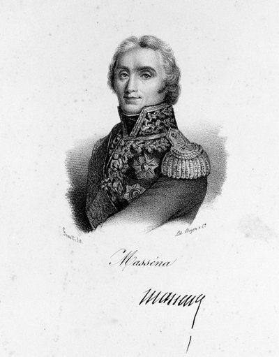 Portrait of André Massena (1756 - 1817), Marshal of France. by Unknown artist
