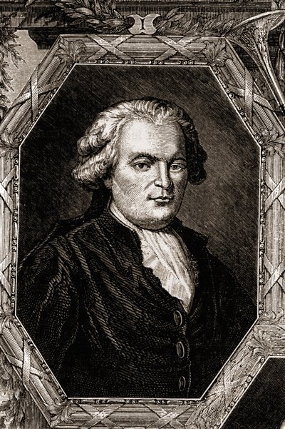 Portrait of Anthelme Brillat-Savarin. French magistrate and writer (1755 to 1826), author of the 