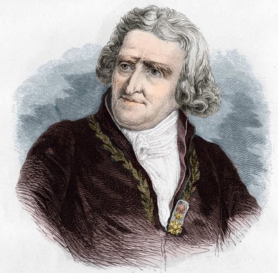 Portrait of Antoine Augustin Parmentier (1737-1813), French military pharmacist and agronomist. Engraving from 1866 by Unknown artist