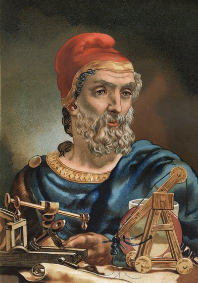 Portrait of Archimedes, Greek mathematician and physicist (287 BC - 212 BC) by Unknown artist