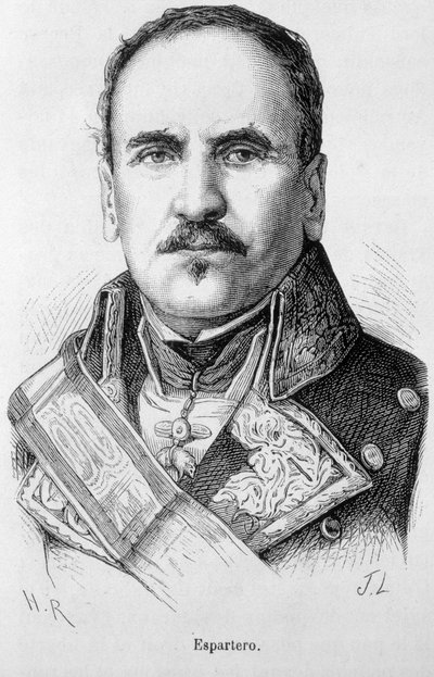 Portrait of Baldomero Espartero, Duke of Victory, General and Spanish Statesman (1793-1879) by Unknown artist